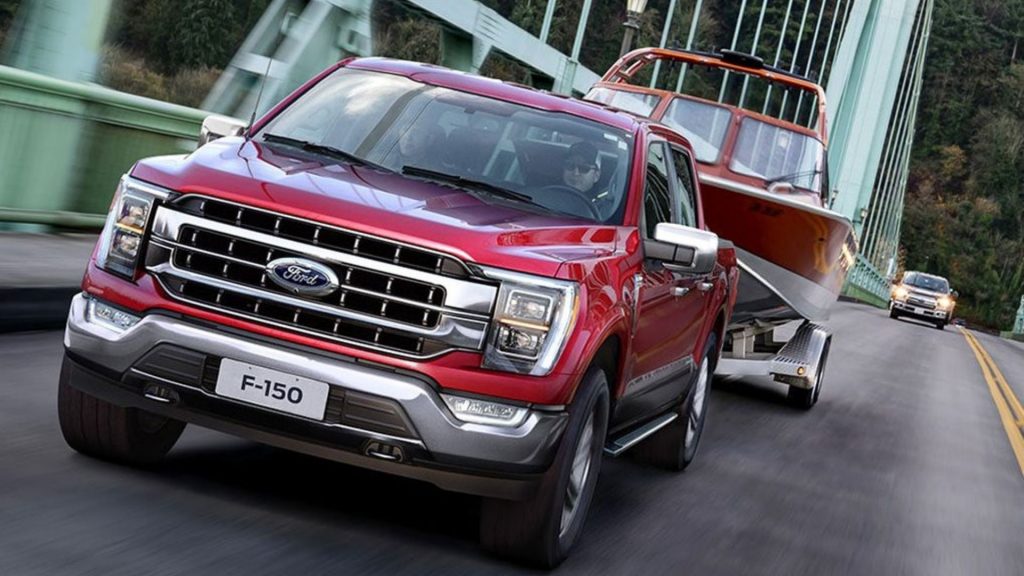 Ford F-150 rojo racing