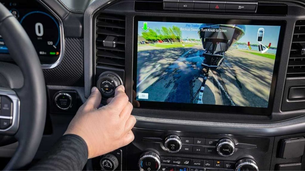 Pantalla central de la Ford F-150.