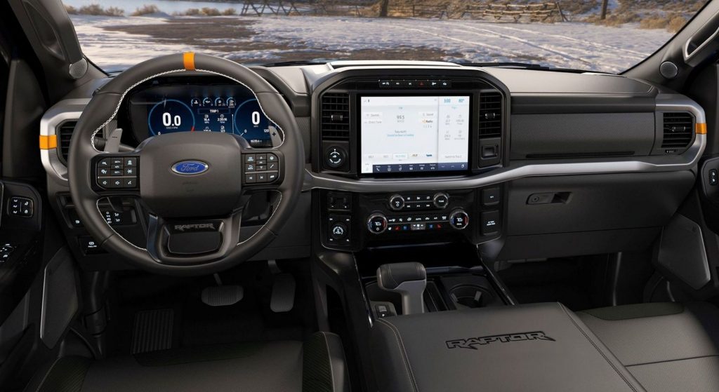 Interior Ford F-150 Raptor.