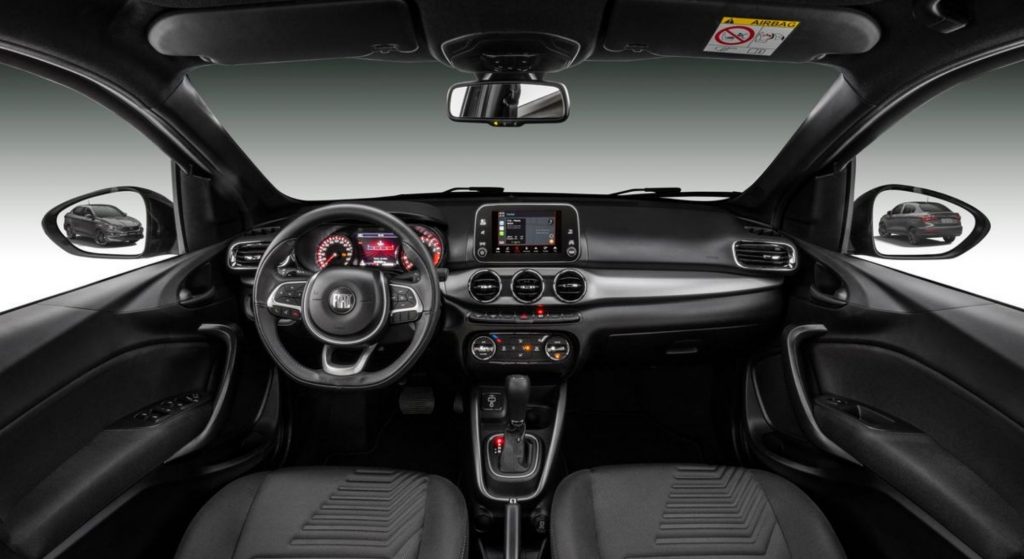 Vista del interior del Fiat Cronos.