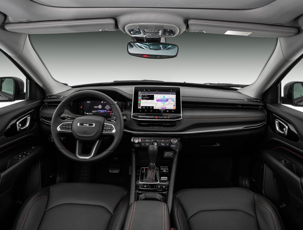 Interior del nuevo Compass Trailhawk.