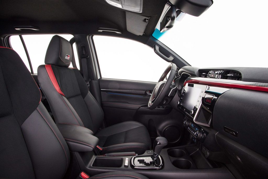 Interior de la Hilux GR-Sport III.