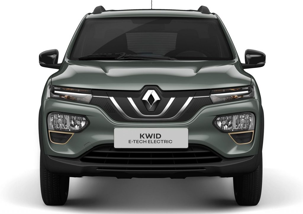 Frente del Renault Kwid E-Tech.