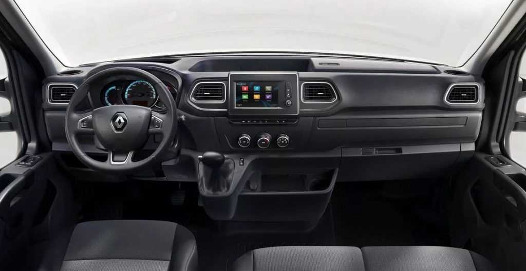 Vista del interior de la Renault Master E-Tech