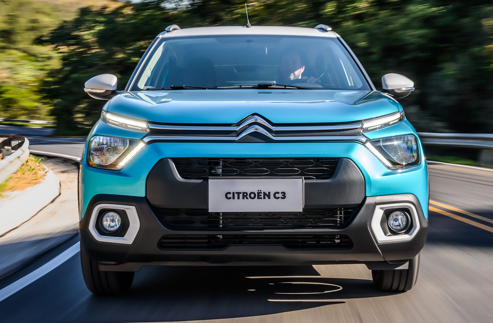 Frontal del nuevo C3 Spring Blue.