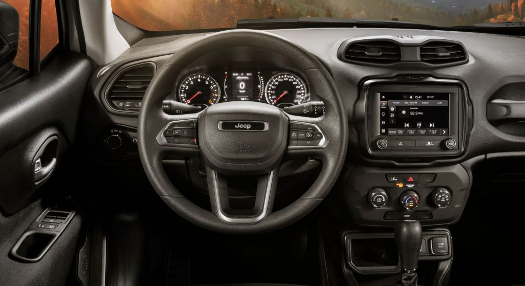 Vista interior del nuevo Jeep Renegade.