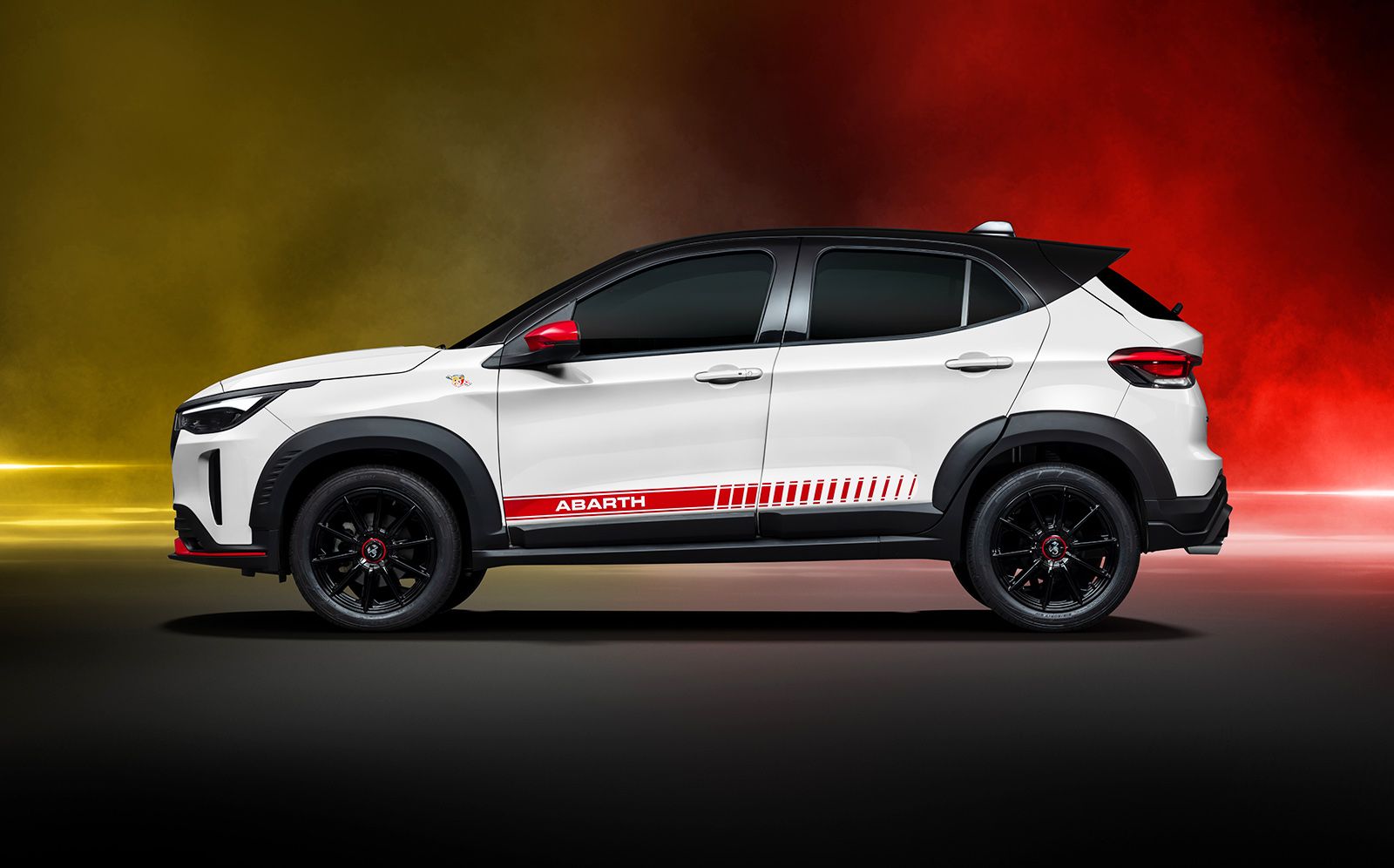 Lateral izquierdo del Fiat Pulse Abarth.