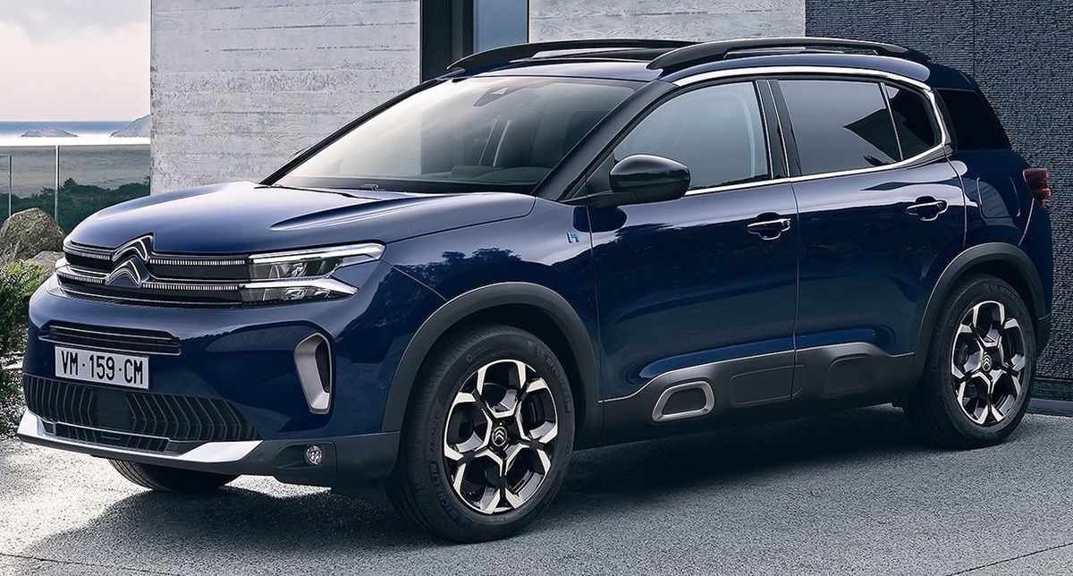 Perfil izquierdo del nuevo Citroën C5 Aircross.