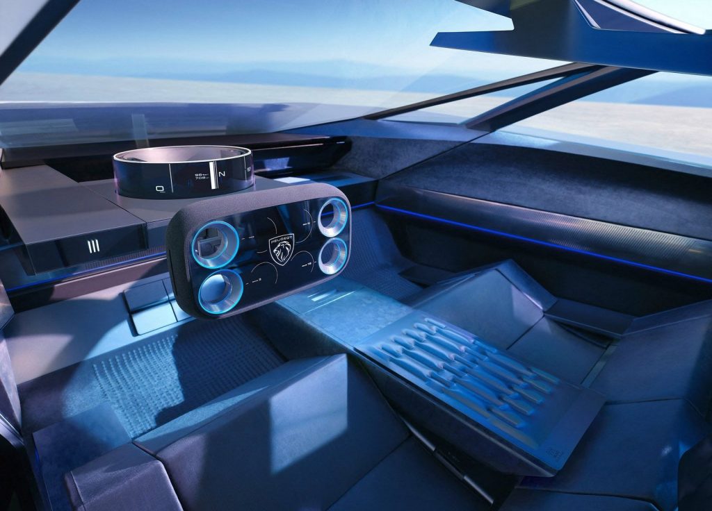Interior del Inception Concept de Peugeot.