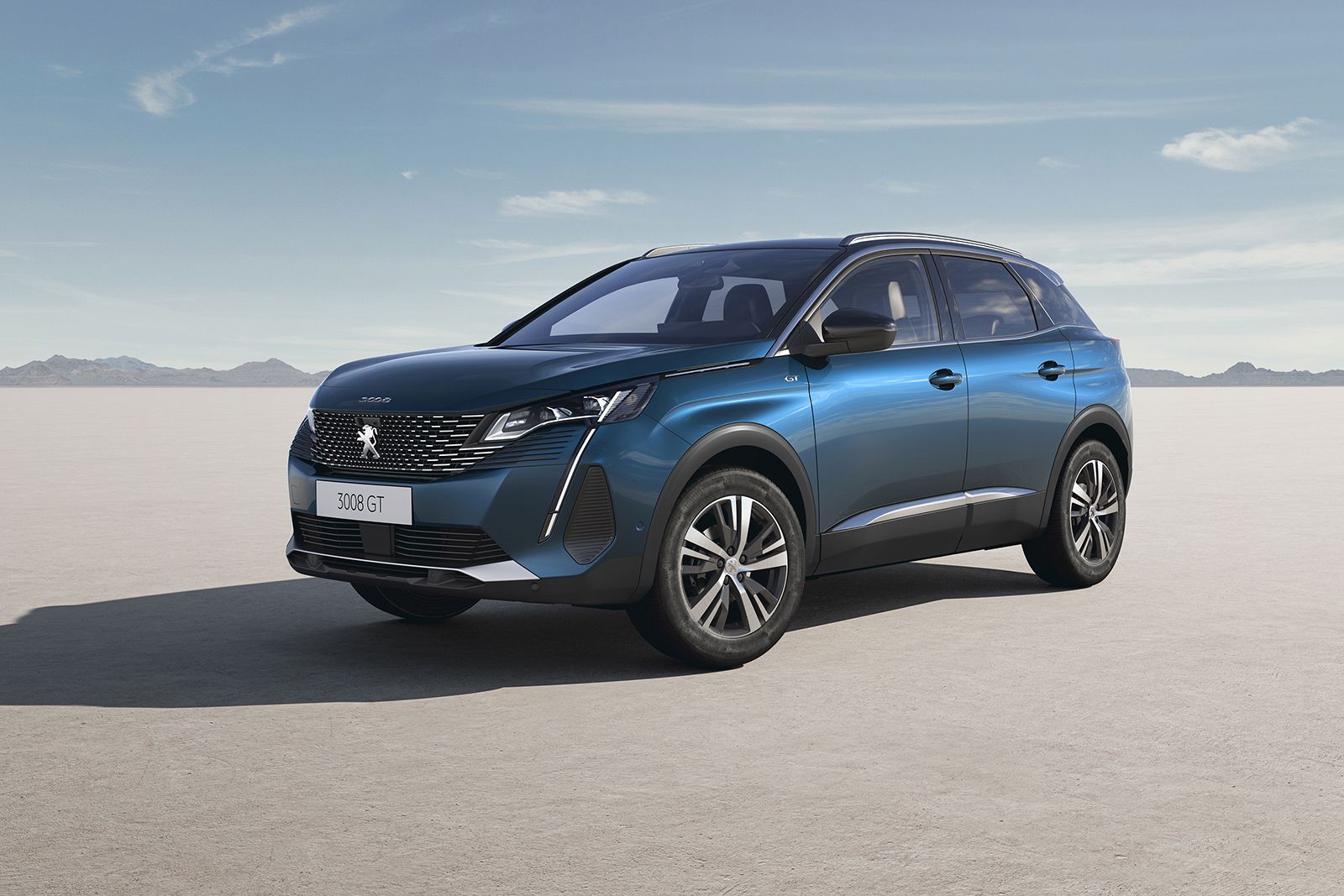 Vita exterior del nuevo Peugeot 3008 con tecnología Hybrid 48V.