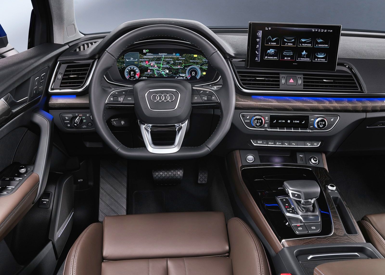 interior del nuevo sum mediano de audi