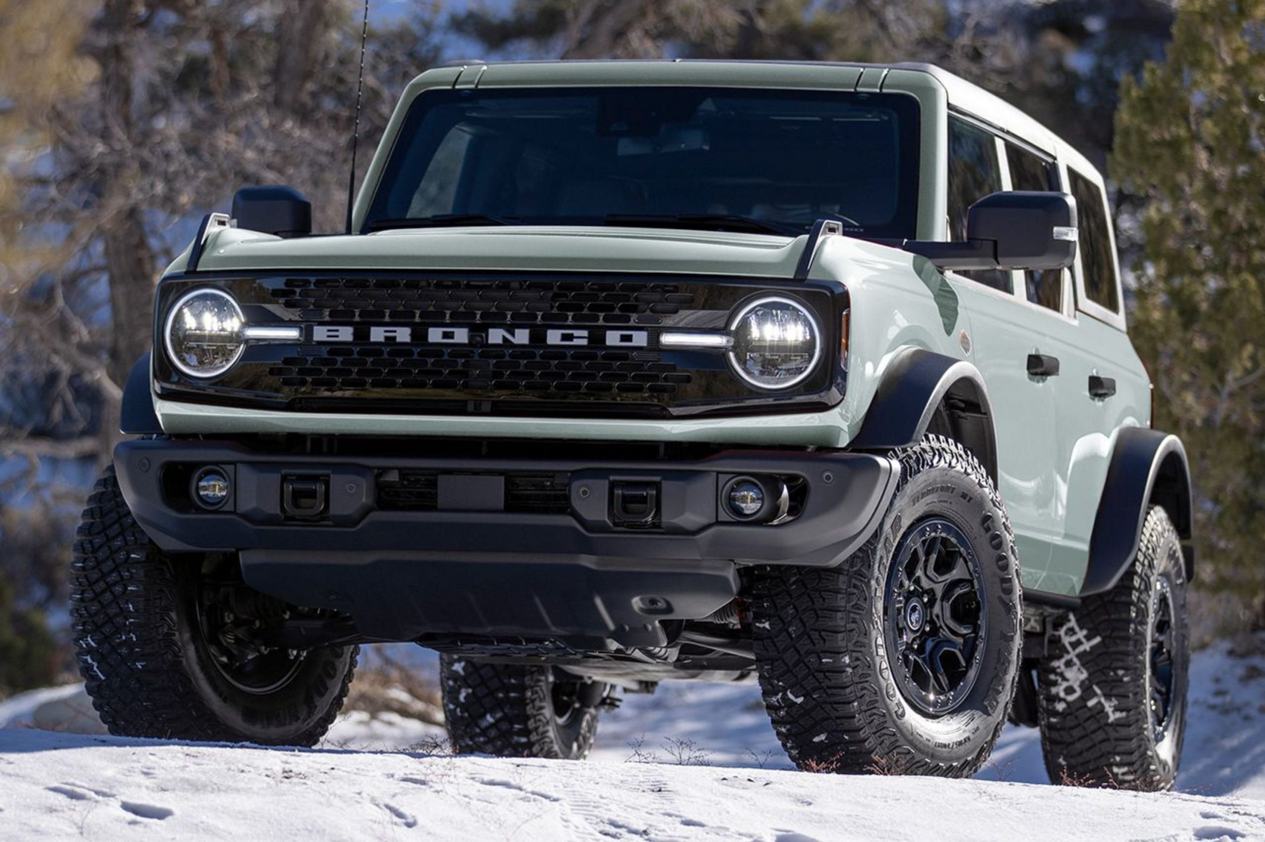 asi es el frente de la Bronco Wildtrak