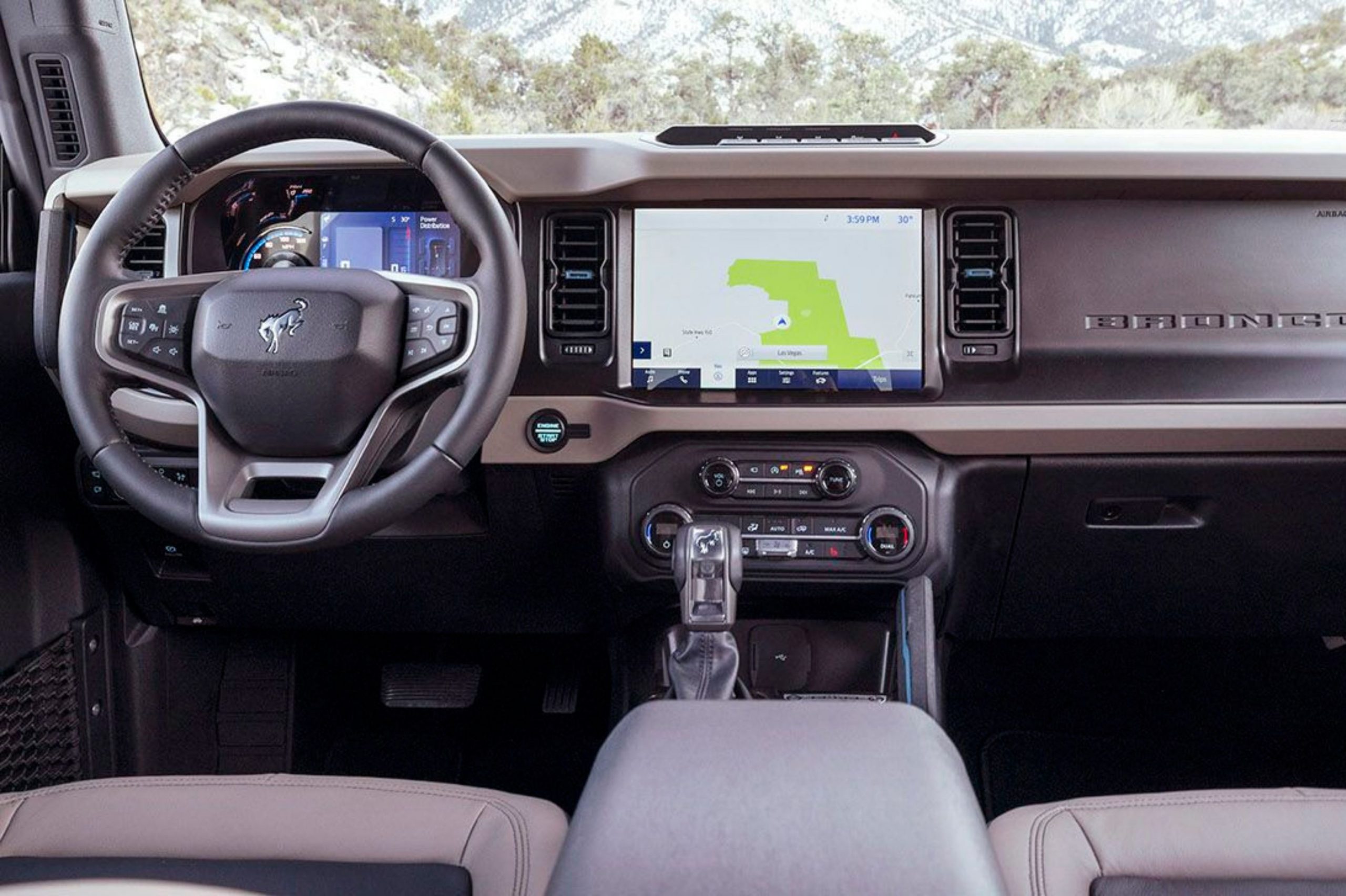 interior de la nueva Ford Bronco Wildtrak