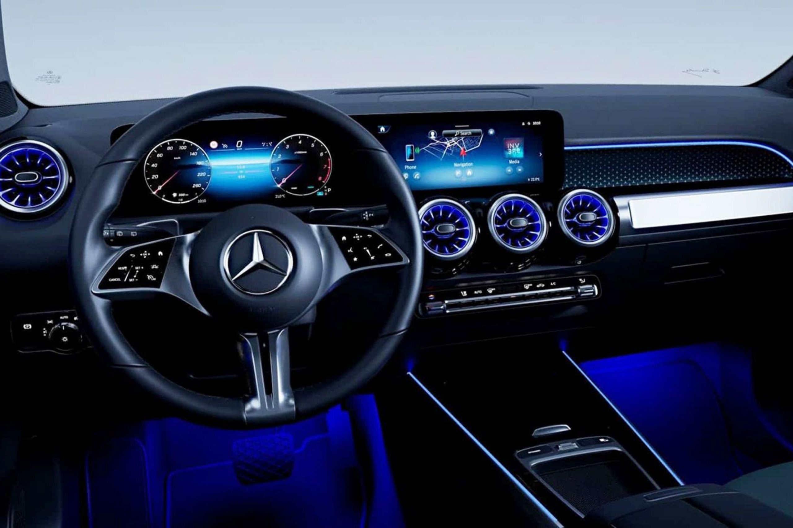 interior del nuevo glb de mercedes