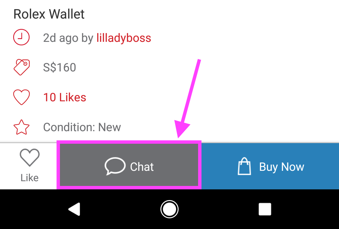 How to Buy on Carousell - Chat Button (Android)