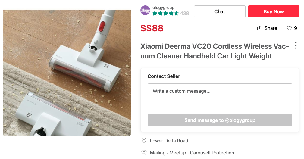 Alternative items to expensive ones that you can find on Carousell Xiaomi handheld vacuum