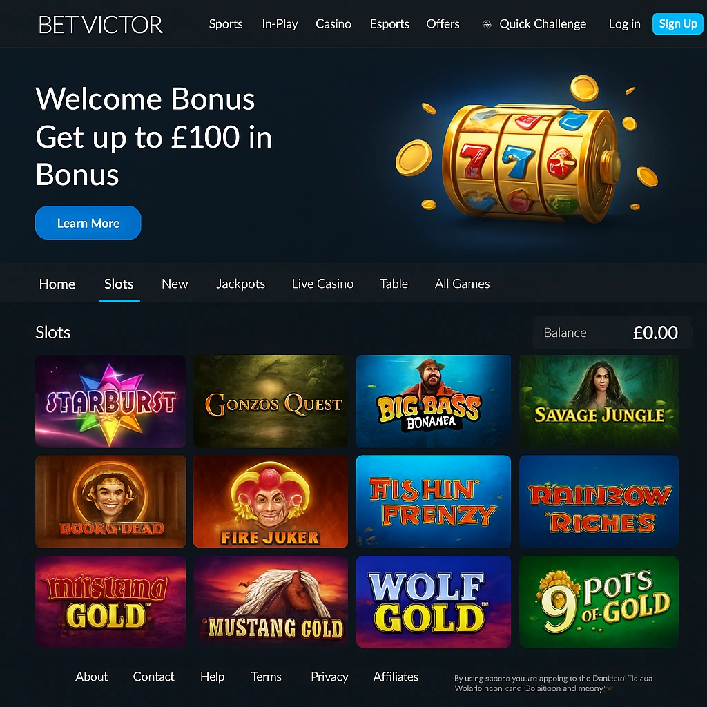 BetVictor interface
