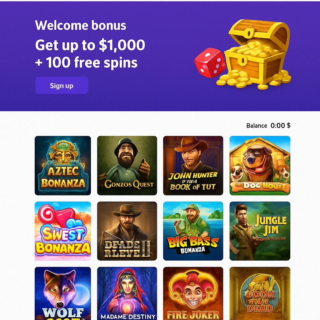 Casino Days interface