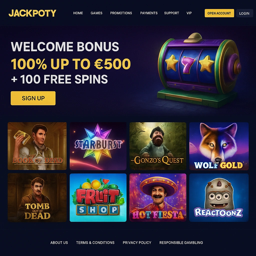 Jackpoty interface