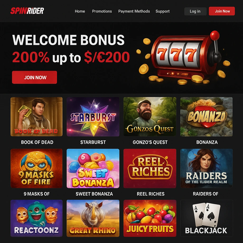 Spin Rider interface