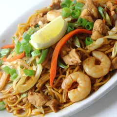 Pancit Canton with Chicken & Shrimp