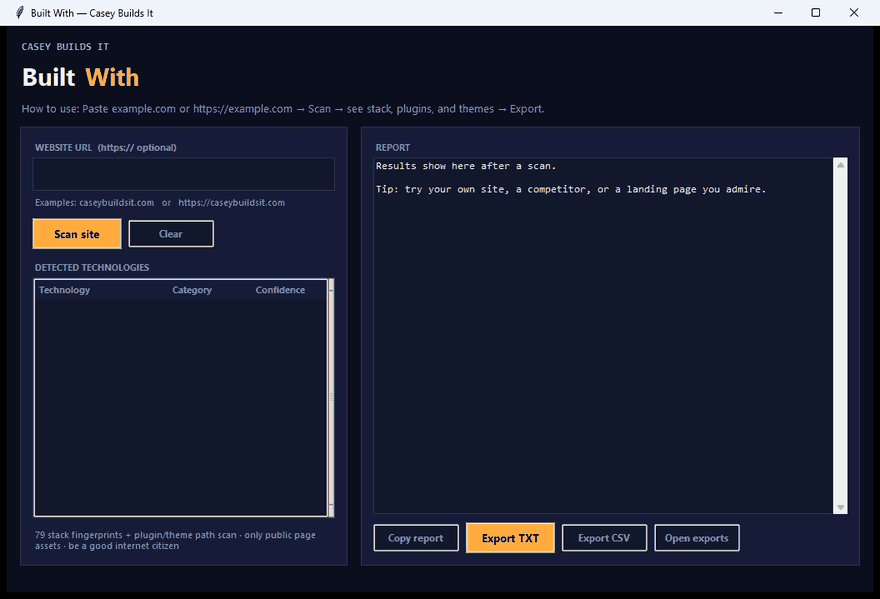 Demo: Stop Guessing What Any Website Is Built With (FREE Python Tool)