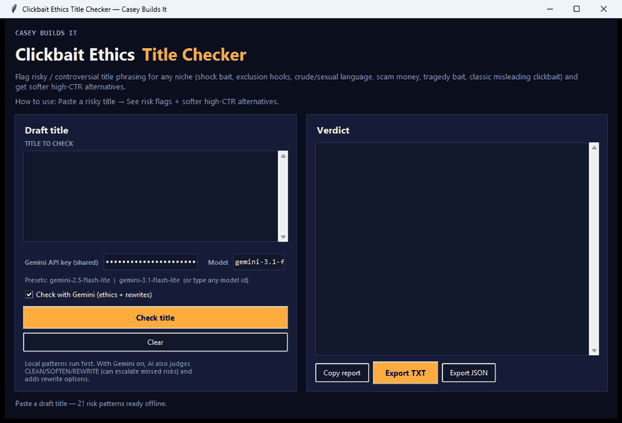 Demo: This title style might be getting creators (check with this FREE Python Tool)