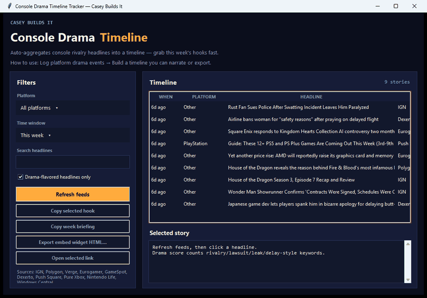 Demo: Tool that tracks every PS5 vs Xbox drama