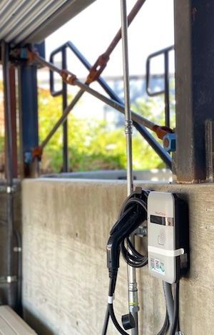 ev charger at the Geneseo Inn, available for every room