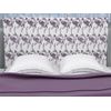 La Web Del Colchon -cabecero Tapizado Floral Para Cama De 80 (90 X 70 Cms) Blanco/morado