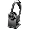 Poly Auriculares Voyager Focus 2 Uc + Cable Usb-a A Usb-c + Soporte De Carga