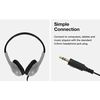 Auriculares Con Cable, Cascos De Diadema Cerrados, Headphones On Ear  Ajustables Jack De 3,5 Mm Negro/gris  Koss Ur10