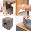 Gabinete Para Rascar Y Escondite - Gris Piedra - Para Gatos Vesper