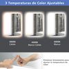 Espejo De Baño Con Luces Led Espejo De Pared Con 3 Temperaturas De Color, Costway 81 X 62 X 5 Cm