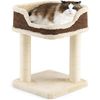 Árbol Rascador Compacto Para Gatos, Altura 50 Cm, Torre De Sisal Natural Costway 38 X 39 X 51 Cm Beige