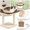 Árbol Rascador Compacto Para Gatos, Altura 50 Cm, Torre De Sisal Natural Costway 38 X 39 X 51 Cm Beige