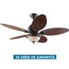 Ventilador De Techo Con Luz Hunter 24457 Caribbean Breeze Hoja De Palmera / Bronce