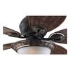 Ventilador De Techo Con Luz Hunter 24457 Caribbean Breeze Hoja De Palmera / Bronce