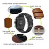 Correa Premium De Cuero Y Silicona Gift4me Compatible Con Reloj Huawei Watch Gt 4 46mm - Marrón / Negro