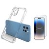 Funda Trasera Súper Protectora + Cristal Gorilasglass Gift4me Compatible Con Movil Apple Iphone 15 Plus - Transparente