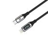 Cable Nylon Fastcharge 27w 1m Lcd Usb-c - Ios Forever Forever Negro