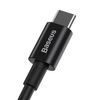 Cable De Nylon Premium 100w Fastcharge Tungsteno 1m Pd Usb-c Baseus Baseus Negro