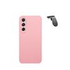 Kit Funda Trasera De Silicona Liquida + Soporte Magnetico L Gift4me Compatible Con Movil Samsung Galaxy M15 - Rosa