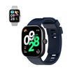 Kit Pulsera Silicona + Film Hidrogel Gift4me Compatible Con Reloj Xiaomi Redmi Watch 4 - Azul Oscuro