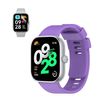 Kit Pulsera Silicona + Film Hidrogel Gift4me Compatible Con Reloj Xiaomi Redmi Watch 4 - Púrpura