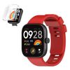 Kit Funda Protectora + Correa De Silicona Gift4me Compatible Con Reloj Xiaomi Redmi Watch 4 - Rojo