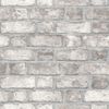 Papel De Pared Homestyle Brick Wall Gris Y Blanco Crudo Noordwand