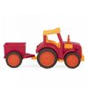 Tractor Rojo Con Remolque