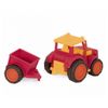 Tractor Rojo Con Remolque
