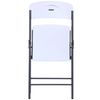 Silla Plegable Multiuso 47x48x84,5 Cm Máx. 110 Kg Lifetime - Polietileno Y Acero. Blanco